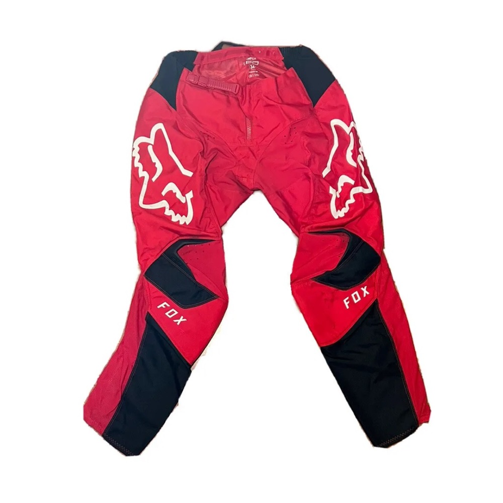 Fox Racing 180 Motocross Riding Pants Dirt Bike Sport Gear Men Sz 34 Black/Gray